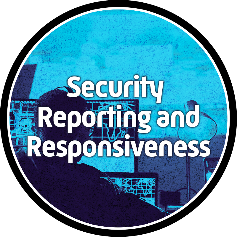 Security Reporting and Responsiveness badge